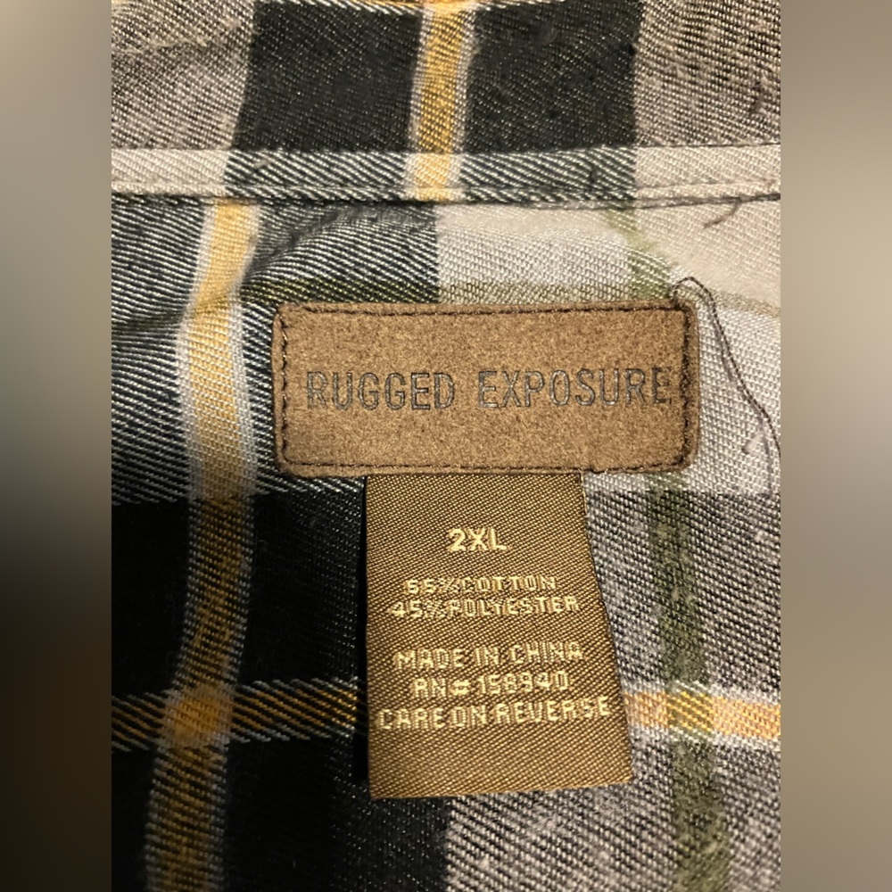 Blue and yellow Rugged Exposure Flannel - Picture 3 of 9